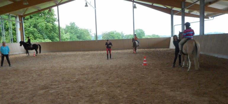 Brennballspiel mit Ponys 01